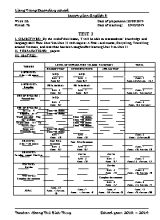 Giáo án Tiếng Anh Lớp 8 - Tiết 76 Kiểm tra 1 tiết - Năm học 2018-2019 - Hoàng Thị Bích Thùy